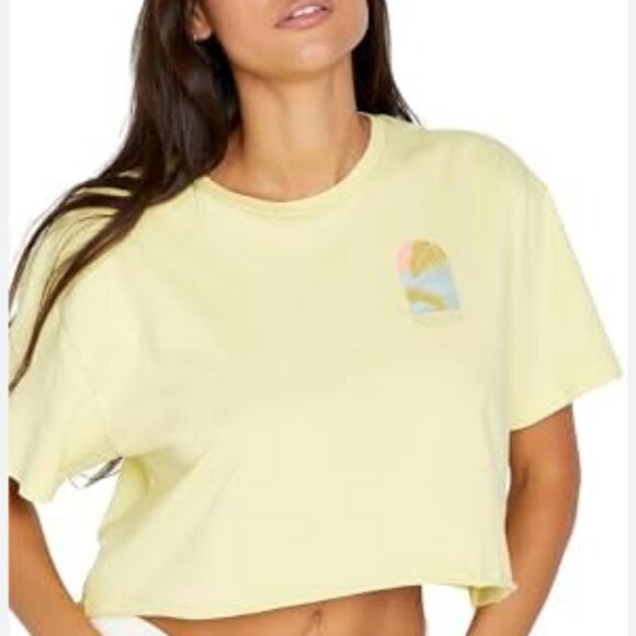 Volcom Women's Just a Trim Short Sleeve Crop Tee - Picture 3 of 3